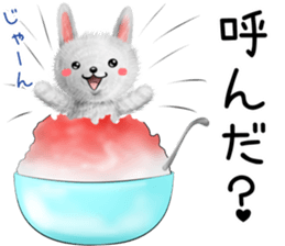 Rabbit stuffed kansaiben early summer sticker #11820034