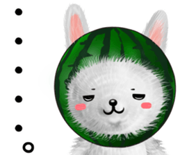 Rabbit stuffed kansaiben early summer sticker #11820037