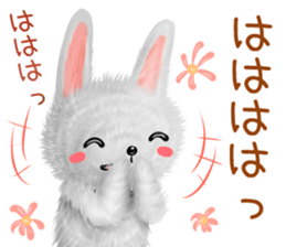 Rabbit stuffed kansaiben early summer sticker #11820042