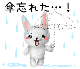 Rabbit stuffed kansaiben early summer sticker #11820047