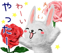 Rabbit stuffed kansaiben early summer sticker #11820049