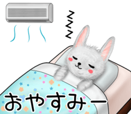 Rabbit stuffed kansaiben early summer sticker #11820050