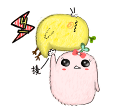 little leaf chicken sticker #11820439