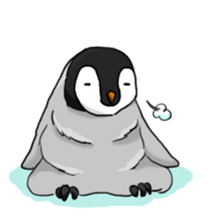 Fluffy Baby Penguins sticker #11820873