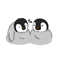 Fluffy Baby Penguins sticker #11820880
