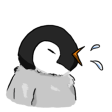 Fluffy Baby Penguins sticker #11820886