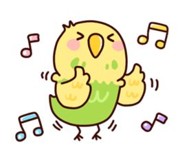 Live with the birds sticker #11820972