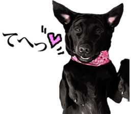 Black Labrador OHANA sticker #11821618