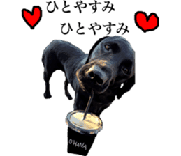 Black Labrador OHANA sticker #11821634