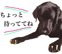 Black Labrador OHANA sticker #11821647