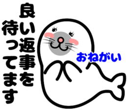 earless seal sticker #11821682