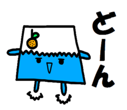 Mt. Fuji and a Mandarin orange sticker #11822018