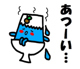 Mt. Fuji and a Mandarin orange sticker #11822044