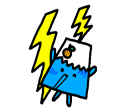 Mt. Fuji and a Mandarin orange sticker #11822046