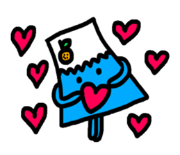 Mt. Fuji and a Mandarin orange sticker #11822052