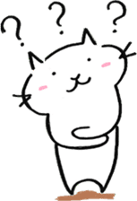 snow white cat sticker #11822094
