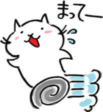 snow white cat sticker #11822097