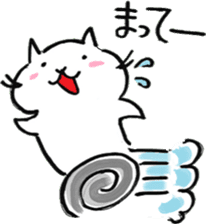 snow white cat sticker #11822097