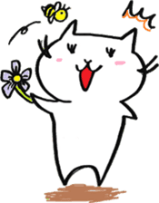 snow white cat sticker #11822101