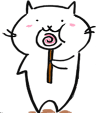 snow white cat sticker #11822103