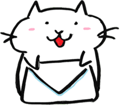 snow white cat sticker #11822118