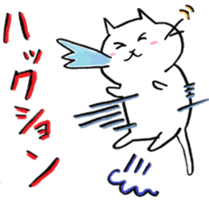 snow white cat sticker #11822125