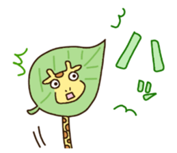 Life of cute giraffe.Puns version. sticker #11823211