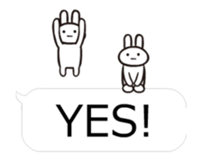 Full rabbit will move(balloon ) sticker #11824218