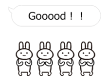 Full rabbit will move(balloon ) sticker #11824220