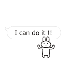 Full rabbit will move(balloon ) sticker #11824222