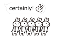 Full rabbit will move(balloon ) sticker #11824228