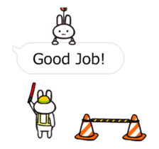 Full rabbit will move(balloon ) sticker #11824230