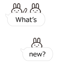 Full rabbit will move(balloon ) sticker #11824232