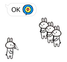 Full rabbit will move(balloon ) sticker #11824233