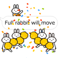 Full rabbit will move(balloon )