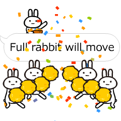 Full rabbit will move(balloon )