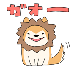 Short hair of women of stamp sticker #11824321