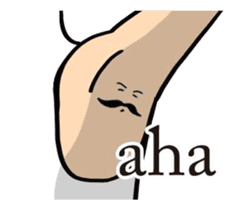 The Armpit Man. "English" sticker #11824375