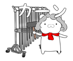 Moving Musician Bear sticker #11824561