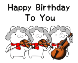 Moving Musician Bear sticker #11824570