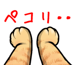 tabby cat paw sticker #11825628