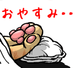 tabby cat paw sticker #11825633
