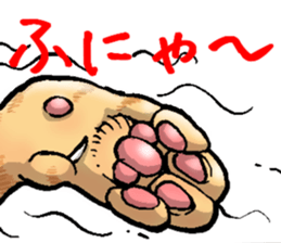 tabby cat paw sticker #11825637