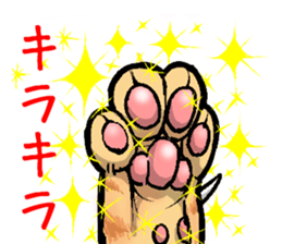 tabby cat paw sticker #11825638