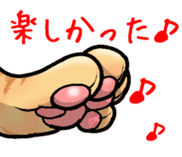 tabby cat paw sticker #11825647