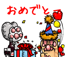 tabby cat paw sticker #11825650