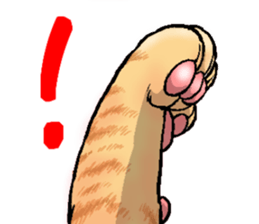 tabby cat paw sticker #11825658