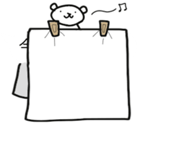 Balloon is not visible in the polar bear sticker #11825847