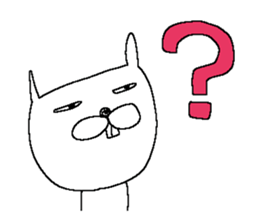 Rabbit and Cat 1 sticker #11825874