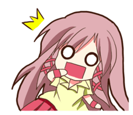 hyper high tension girl2 sticker #11825951